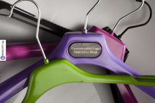 Custom gloss laquered hangers + Logo